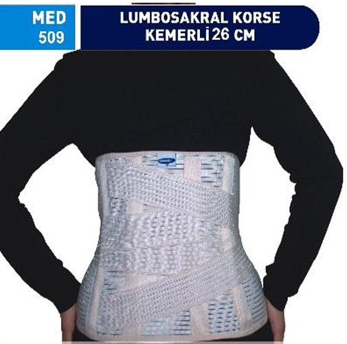 MED-509 LUMBOSAKRAL KORSE KEMERLİ 26CM