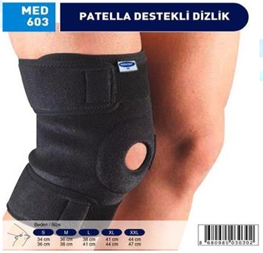 MED-603 PATELLA DESTEKLİ DİZLİK