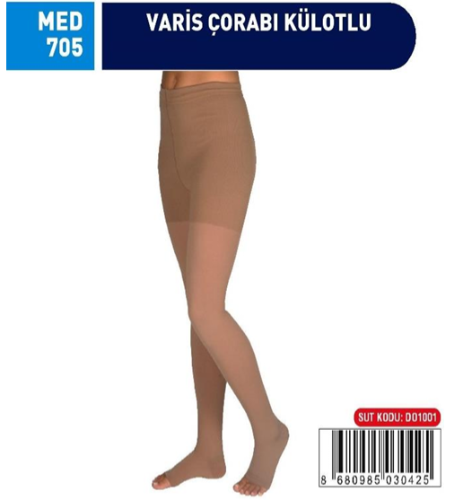 MED-705 VARİS ÇORABI KÜLOTLU