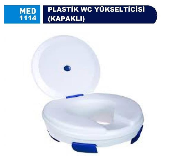 MED-1114 PLASTİK WC YÜKSELTİCİSİ (KAPAKLI)